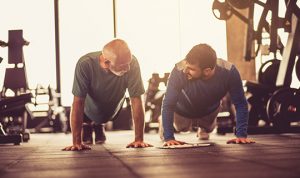 men doing pushups for men's health